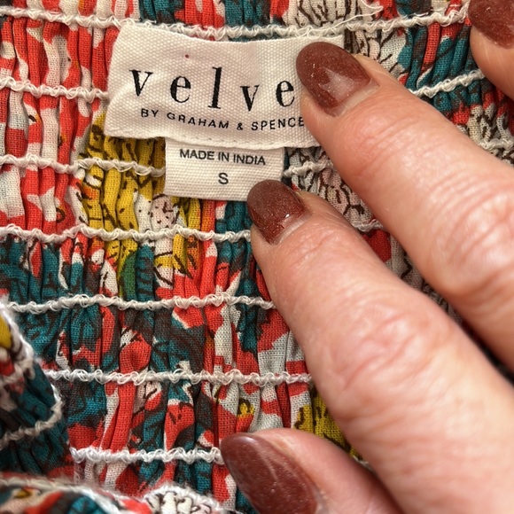 Velvet Taria floral mini dress size S - Picture 7 of 8